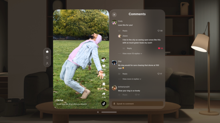 Apple Vision Pro má teraz natívnu aplikáciu TikTok