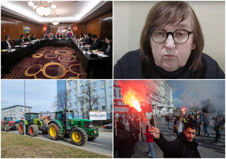 Top foto dňa (22. február 2024): Traktory v uliciach, stretnutie ministrov zahraničia v Riu aj matka Navaľného