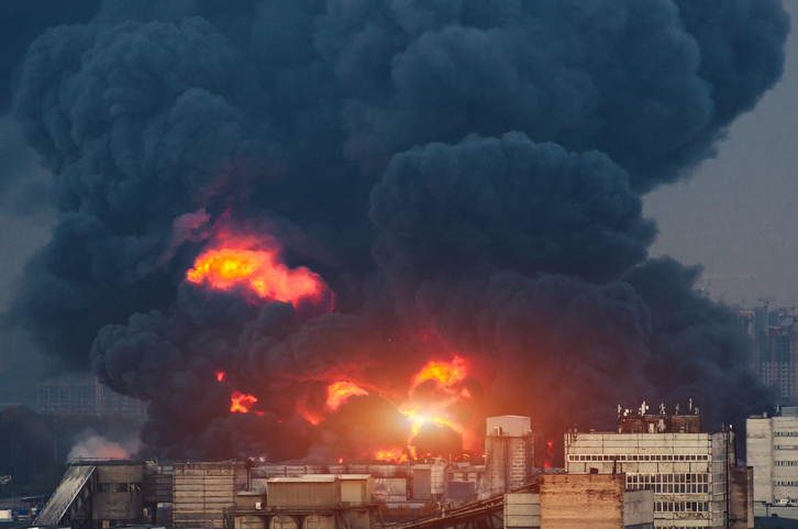 Útok ukrajinského dronu spôsobil požiar ruského ropného skladu v Belgorodskej oblasti (foto)