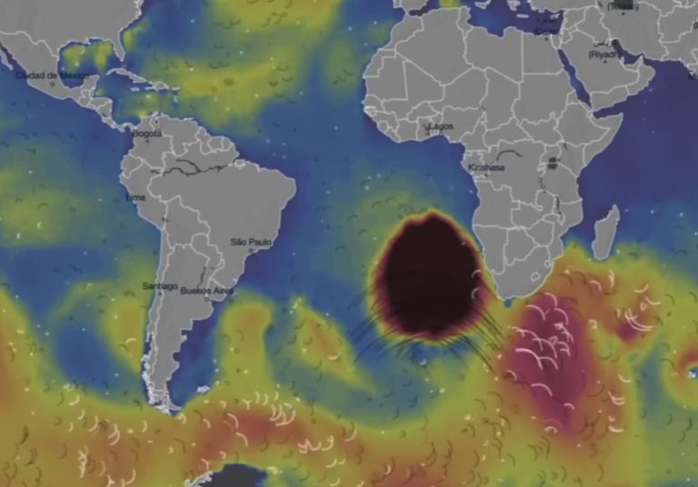 Záhadná obrovská anomália spozorovaná v oceáne neďaleko Južnej Afriky