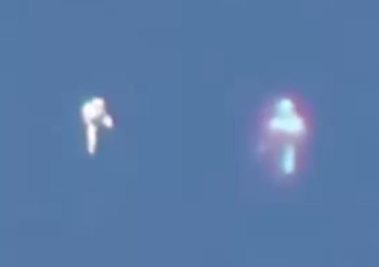 UFO, znamenie kríža alebo Ježiš?  Tajomný objekt natočený nad kalifornskou oblohou