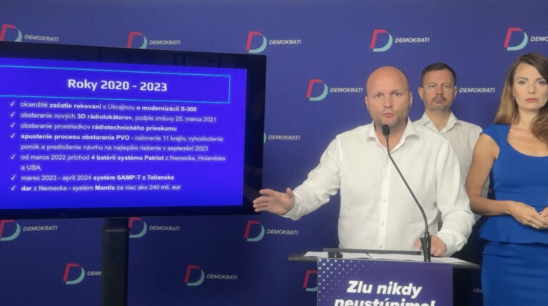 Slovensko nedisponuje funkčnou protivzdušnou obranou. Naď z toho obviňuje vlády Smeru, v danej oblasti neurobili nič (video)