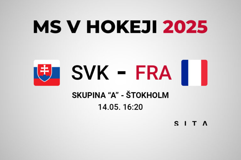Hokej: Slovensko – Francúzsko (ONLINE / MS v hokeji 2025)
