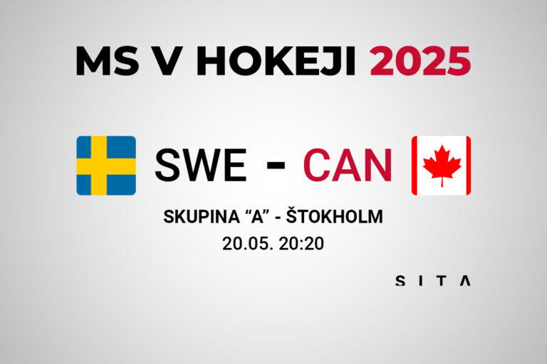 MS v hokeji 2025: Švédsko – Kanada (ONLINE)