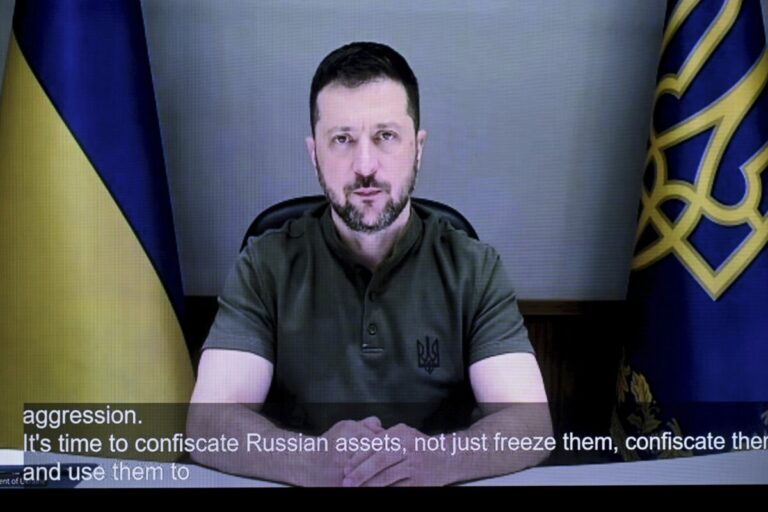 Nastal čas na konfiškáciu zmrazeného ruského majetku, vyhlásil Zelenskyj