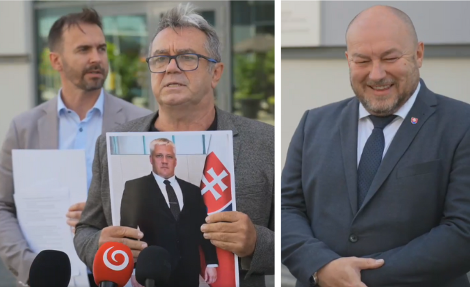 Okúsili vlastnú medicínu? Huliak sa nečakane zjavil na tlačovke matovičovcov, zmätený Pročko neveril vlastným očiam – VIDEO